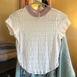 Free People Ruffle Tee